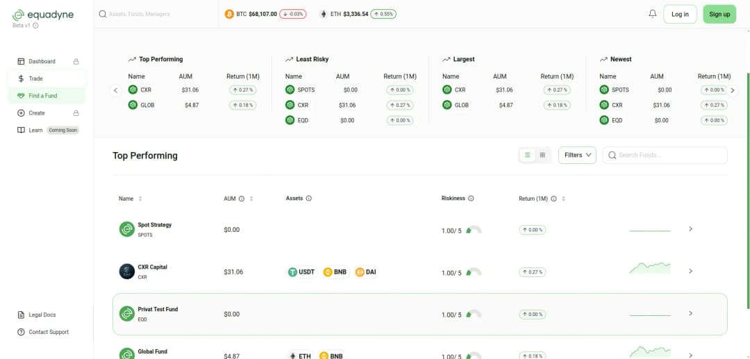 DeFi Investment Platform